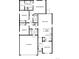 Detailed floor plan showcasing layout with bedrooms, bathrooms, kitchen, living spaces, and attached garage at 2165 Alyssa St, Fort Lupton, CO 80621