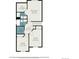 Second floor floor plan showing layout of bedrooms, baths and laundry room at 13504 Pecos St, Westminster, CO 80234