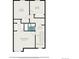 Floor plan of upper level with bedrooms, bath, and hall; primary bedroom shown at 19 Benthaven Pl, Boulder, CO 80305