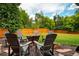 Inviting backyard firepit area with comfortable seating, ideal for cozy evenings and outdoor gatherings at 7256 S Broadway, Centennial, CO 80122