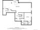 Floor plan of basement with a bedroom, recreation room and wet bar at 14589 Hagus Pl, Parker, CO 80134