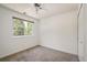 Bedroom with a ceiling fan, and a window at 4129 Amber St, Boulder, CO 80304