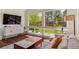 Comfortable living room featuring large windows with backyard views at 6488 S Heritage E Pl, Centennial, CO 80111