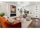 Bright living room with a fireplace, modern furnishings, and natural light creates a welcoming space for gatherings at 3640 Lipan St, Denver, CO 80211