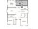 Upstairs floor plan with primary bedroom with deluxe bath, loft, bedrooms 2 and 3 and laundry room at 4609 Thistle Dr, Brighton, CO 80601