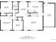 Detailed first-floor floor plan featuring bedrooms, bathroom, kitchen, dining area, and living room at 2993 S Zenobia St, Denver, CO 80236