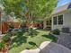 Spacious backyard featuring a well-maintained lawn and landscaping, perfect for outdoor activities and relaxation at 5231 S Cody St, Littleton, CO 80123