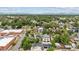 Aerial view of houses, showcasing architectural styles and neighborhood setting with mountain backdrop at 3908 Mariposa St, Denver, CO 80211