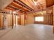 Unfinished basement with exposed ceiling and concrete floor provides lots of potential at 2615 Oak Dr # 5, Lakewood, CO 80215