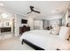 Large main bedroom with lots of natural light and access to the bathroom and walk-in closets at 10738 Braesheather Ct, Highlands Ranch, CO 80126
