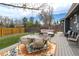 Backyard featuring a patio with dining and lounge furniture at 13020 Julian Ct, Broomfield, CO 80020
