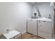 Efficient laundry room with modern washer and dryer at 13020 Julian Ct, Broomfield, CO 80020