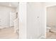 Hallway showing access to staircase and bathroom at 22485 E 7Th Pl, Aurora, CO 80018
