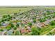 Stunning aerial view of a residential area showcasing a home's proximity to parks, trails, and a convenient location at 5577 Jasper St, Denver, CO 80239