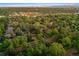 Panoramic aerial view of a home in a lush, tree-filled neighborhood with city lights twinkling in the distance at 6300 E 17Th Avenue Pkwy, Denver, CO 80220