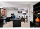 Bright home office featuring ample desk space, natural light from skylights, and stylish decor at 6300 E 17Th Avenue Pkwy, Denver, CO 80220