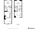 A detailed floor plan showcasing the layout of the home's two floors at 1885 S Quebec Way # A28, Denver, CO 80231