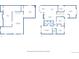 Detailed floor plan showcasing layout of the bedrooms, bathrooms, and living spaces at 4720 S Grant St, Englewood, CO 80113