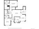 Detailed floor plan showcasing the layout of the home with the kitchen, living room, and bedrooms labeled at 7489 S Quail Cir # 814, Littleton, CO 80127