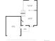 Layout featuring an eat-in kitchen, living room, porch, and garage with dimensions at 6085 S Parfet St, Littleton, CO 80127