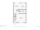 This floor plan highlights the dining room, kitchen, bathroom, living room, and foyer on floor 1 at 4856 E Hinsdale Pl, Centennial, CO 80122