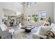 Open-concept living area featuring generous windows, elegant decor, and a seamless transition to the dining space at 6558 Kenzie Cir, Castle Pines, CO 80108