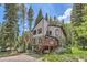 Beautiful mountain home with a charming deck and swing, nestled among tall trees in a serene setting at 5739 Highway 9, Breckenridge, CO 80424