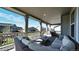 Relaxing covered patio featuring comfortable seating with an amazing outdoor view at 8867 S Zante St, Aurora, CO 80016