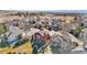 Aerial view showing the home's location within the suburban neighborhood at 1621 Beacon Hill Dr, Highlands Ranch, CO 80126