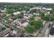 This aerial view showcases a charming neighborhood with a mix of architectural styles and lush, mature trees lining the streets at 1707 W 39Th Ave, Denver, CO 80211
