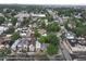 This aerial view showcases a charming neighborhood with a mix of architectural styles and lush, mature trees lining the streets at 1707 W 39Th Ave, Denver, CO 80211