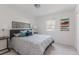 Well-lit bedroom with a queen-sized bed and modern decor at 2260 Lilly Dr, Thornton, CO 80229