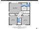 Floorplan showing the primary bedroom, walk-in closet, bathrooms, and bedrooms at 28065 Camel Heights Cir, Evergreen, CO 80439