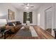 Cozy living room featuring hardwood floors and modern decor at 30 Fox St, Denver, CO 80223