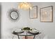 Close-up of a dining table with decorative decor at 252 N Pennsylvania St # 305, Denver, CO 80203