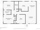 Layout of the home showing the primary bedroom, office, living room, kitchen, bathroom, and laundry room at 3750 S Galapago St, Englewood, CO 80110