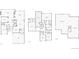 Detailed floor plan showcasing the layout of the first and second floors, plus the basement at 11010 Grayledge Cir, Highlands Ranch, CO 80130