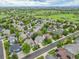 Wide aerial shot showcases this neighborhood's proximity to parks, green spaces, and nearby city at 14878 E Aberdeen Ave, Centennial, CO 80016