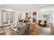 Open floor plan showing the living room, dining area, and kitchen at 1420 S Leyden St, Denver, CO 80224