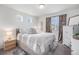 Comfortable bedroom with a large bed, two windows and a neutral color scheme at 20000 E 40Th Ave # 4, Denver, CO 80249