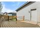 Backyard deck with wood-look floors and contemporary design elements, offering a private outdoor space at 4535 W 50Th Ave, Denver, CO 80212