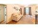 Inviting living room featuring a large window, couch, and functional desk space at 2795 Se Grapevine Rd, Idledale, CO 80453