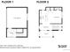 This floor plan features a two-car garage, foyer, kitchen, living room, and a balcony at 1733 Irving St # 101, Denver, CO 80204