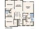 Upper level floor plan boasting an owner's suite, a loft/bedroom, two additional bedrooms and a laundry room at 14160 Bunny Hop Ln, Parker, CO 80134