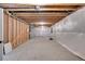 Unfinished basement offering a blank canvas for customization and expansion at 4101 S Lincoln St, Englewood, CO 80113