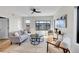 Bright and airy living room featuring modern furnishings and a large window for ample natural light at 4101 S Lincoln St, Englewood, CO 80113