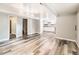 Spacious basement area featuring modern floors, recessed lighting, and doors to other rooms at 1856 S Steele St, Denver, CO 80210