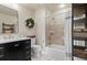 Charming bathroom with modern fixtures and decorative tile floor at 5170 Pinyon Jay Rd, Parker, CO 80134
