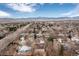 Aerial view of a neighborhood, homes, and streets at 6426 Zang Ct, Arvada, CO 80004