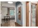 Hallway view of dining room with decor and full bathroom at 1138 E 14Th Ave # 12, Denver, CO 80218